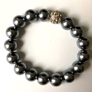 WHBM Pave Faux pearl bracelet
